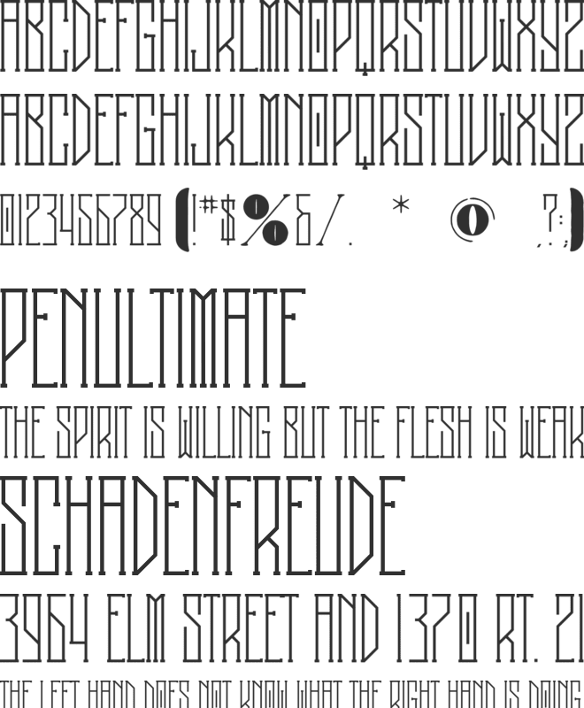 Ola font preview