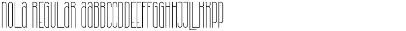 Nola Regular font