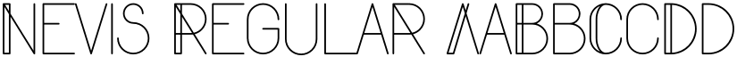 Nevis Regular font