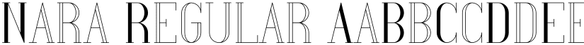 Nara Regular font