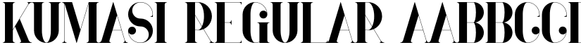 Kumasi Regular font