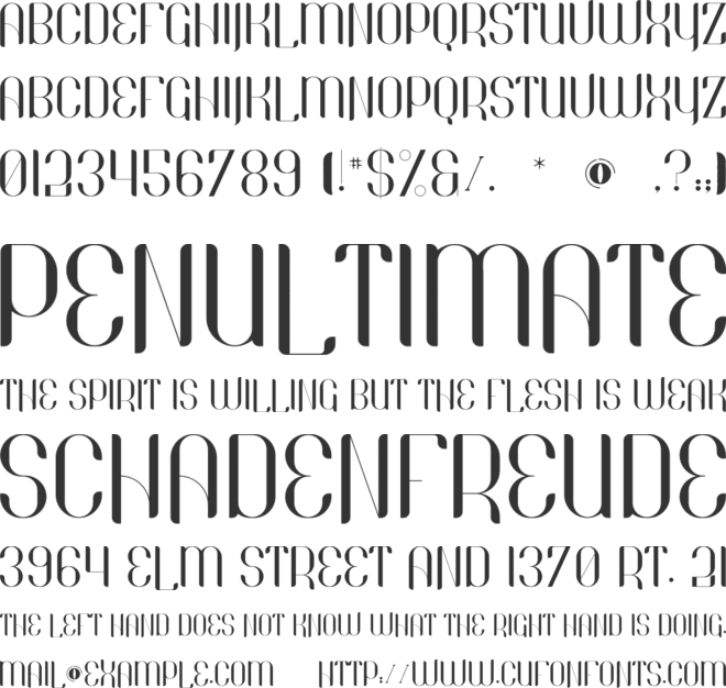 Frances font preview