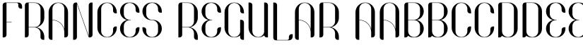 Frances Regular font