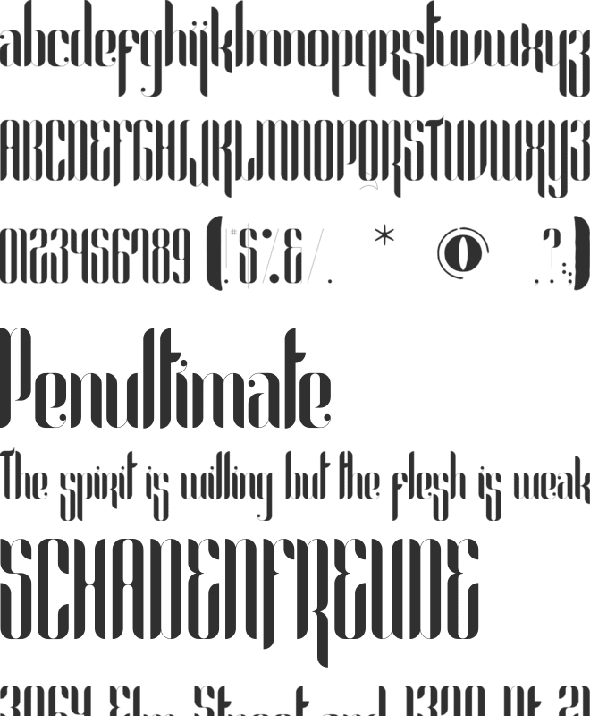 Eseld font preview