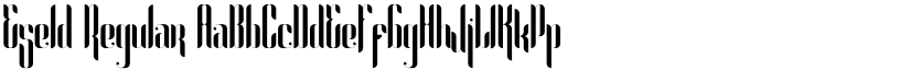 Eseld Regular font