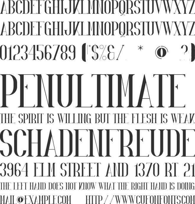 Enid font preview