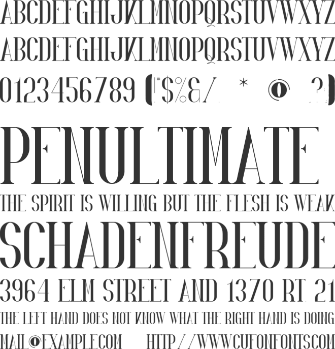 Enid font preview