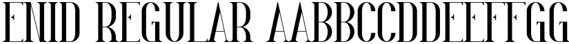 Enid Regular font