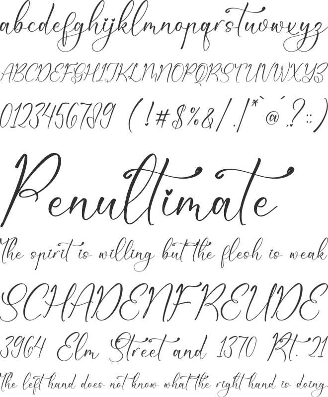Romanttyca Bellmonde font preview