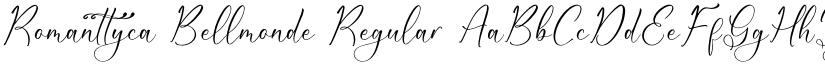 Romanttyca Bellmonde Regular font