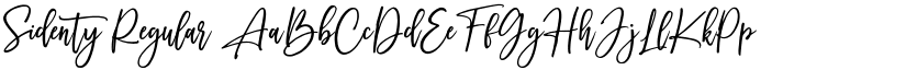 Sidenty Regular font