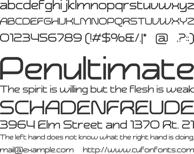 Neotrax font preview