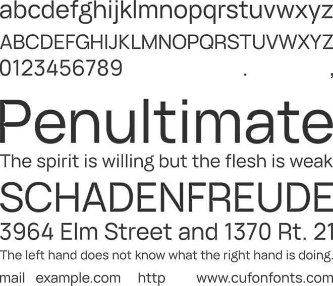 ID Grotesk Trial font preview