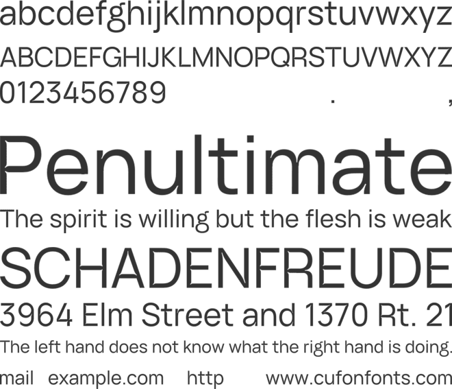 ID Grotesk Trial font preview
