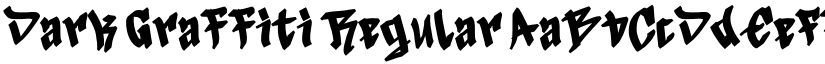 Dark Graffiti Regular font