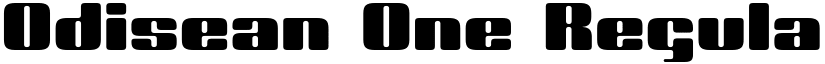 Odisean One Regular font