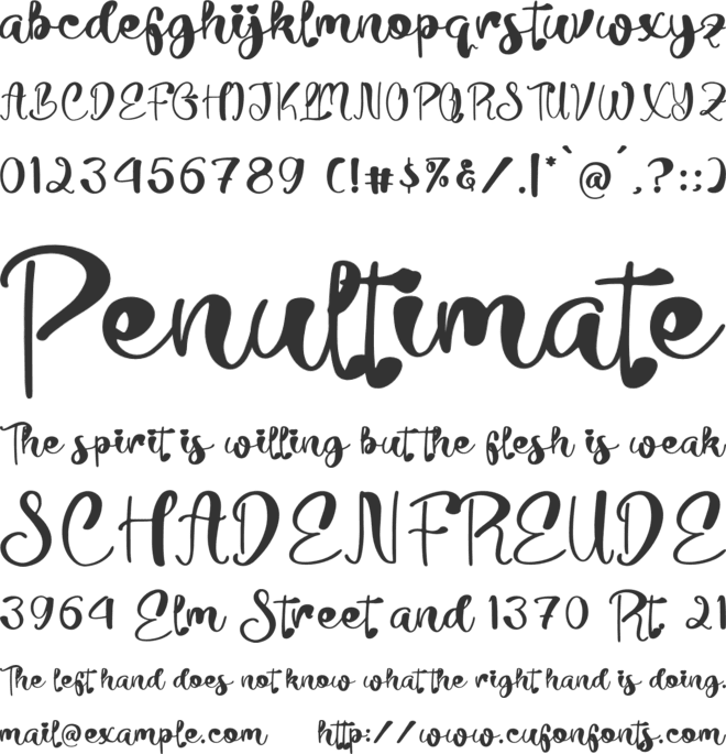 Butter Lofiy font preview