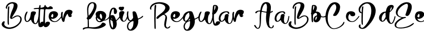 Butter Lofiy Regular font