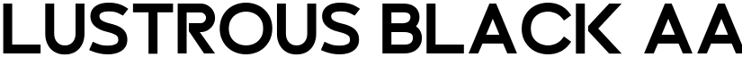Lustrous Black font