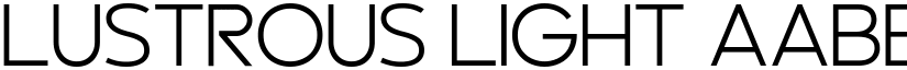 Lustrous Light font