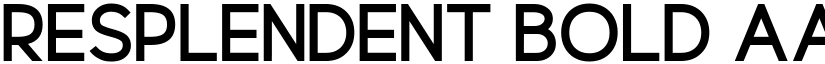Resplendent Bold font