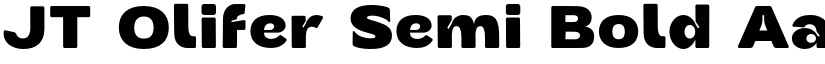 JT Olifer Semi Bold font