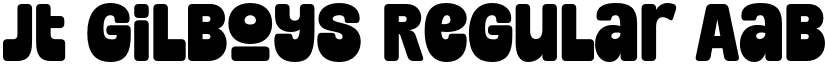 Jt Gilboys Regular font