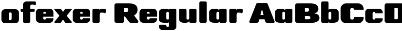 ofexer Regular font