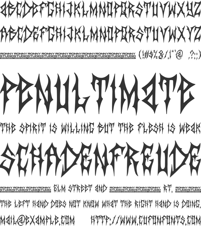 Dezzy font preview