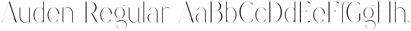 Auden Regular font