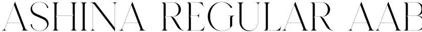 Ashina Regular font