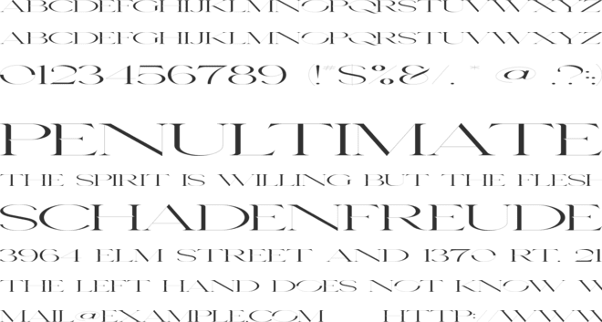 Asena font preview
