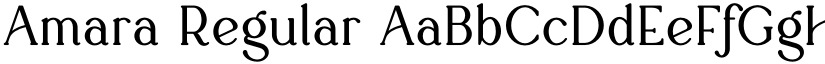 Amara Regular font