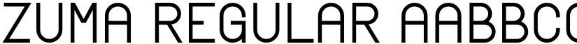 Zuma Regular font