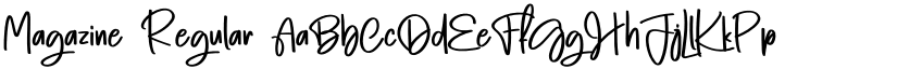 Magazine Regular font