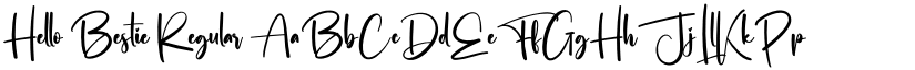 Hello Bestie Regular font