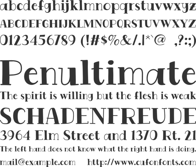 Cityweek font preview