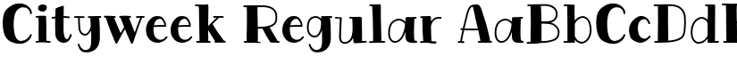 Cityweek Regular font