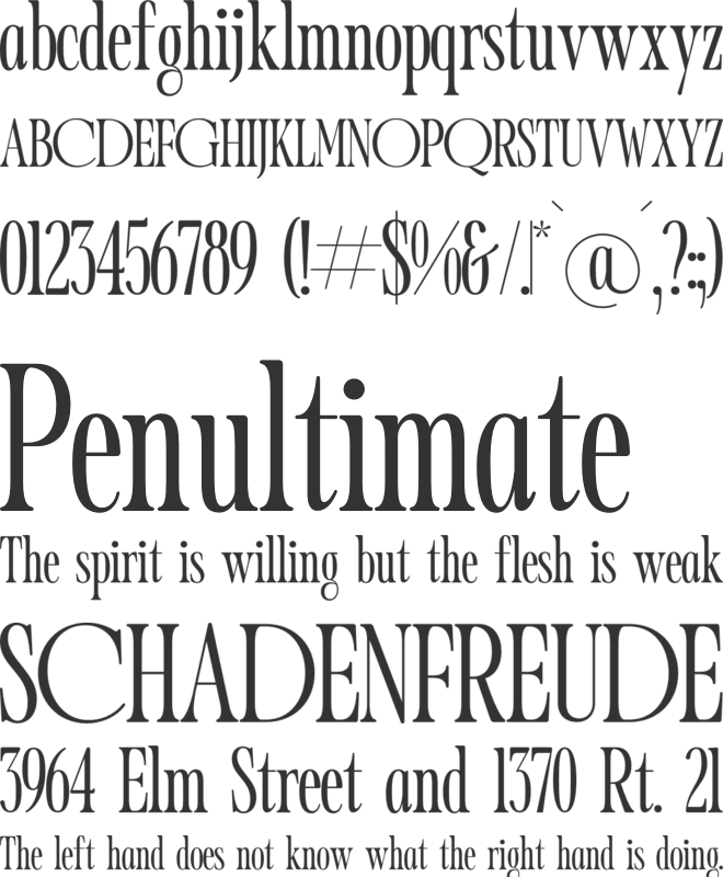 Mosfaghet font preview