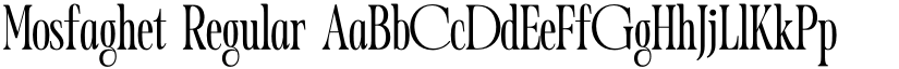 Mosfaghet Regular font