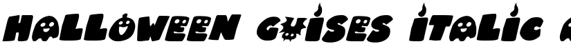 Halloween Guises Italic font