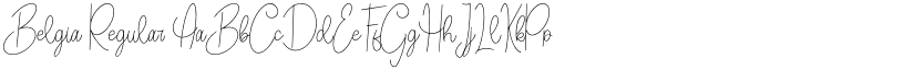Belgia Regular font