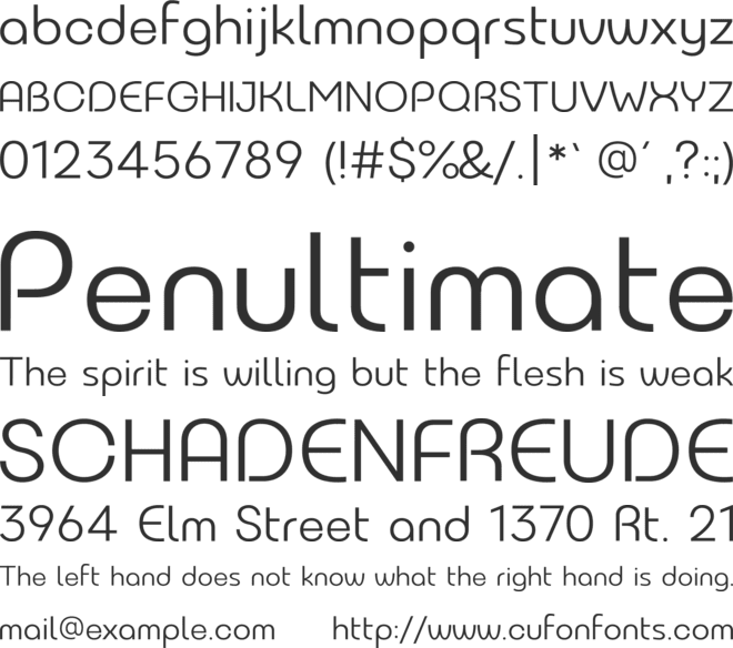 NeverMind Bauhaus font preview