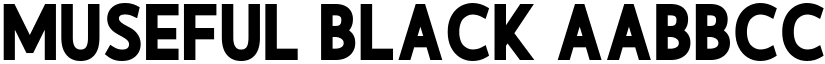 Museful Black font