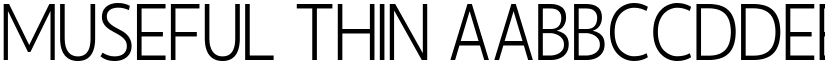 Museful Thin font