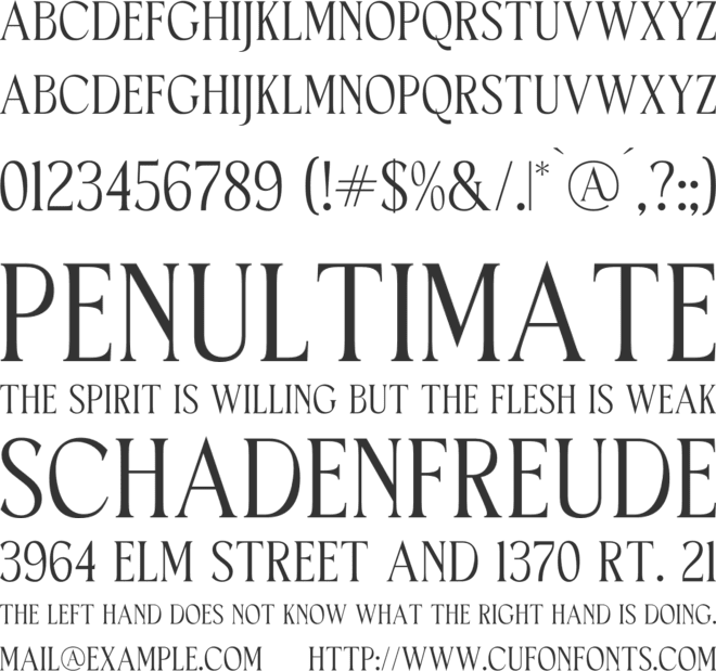 Horge font preview