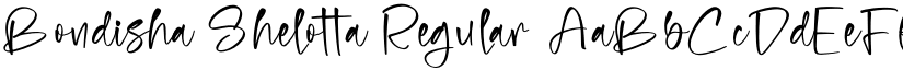 Bondisha Shelotta Regular font