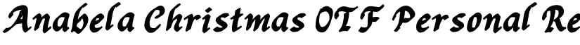 Anabela Christmas OTF Personal Regular font