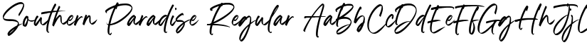 Southern Paradise Regular font