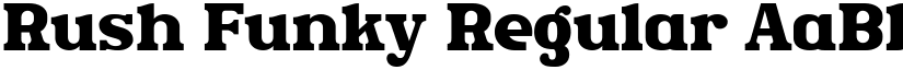 Rush Funky Regular font